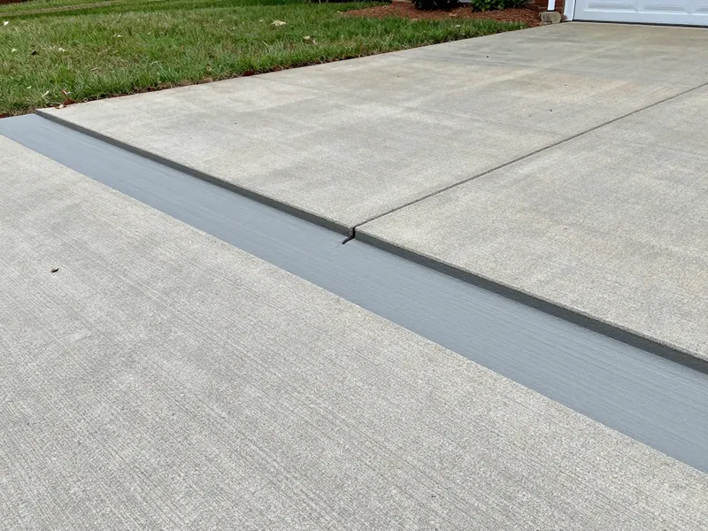 Before and after concrete repair results