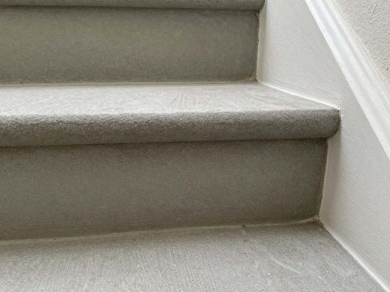 Concrete stairs construction detail