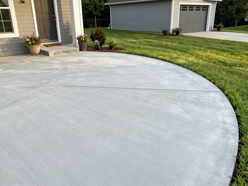 Beautiful custom concrete patio