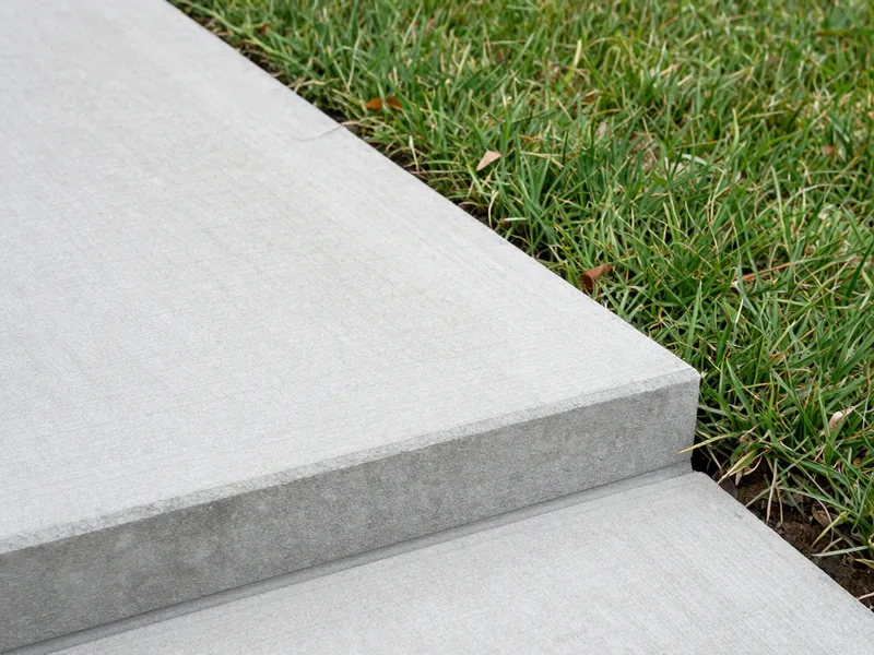 Beautiful concrete walkway detail