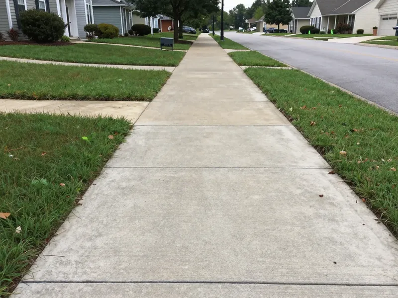 Professional sidewalk installation