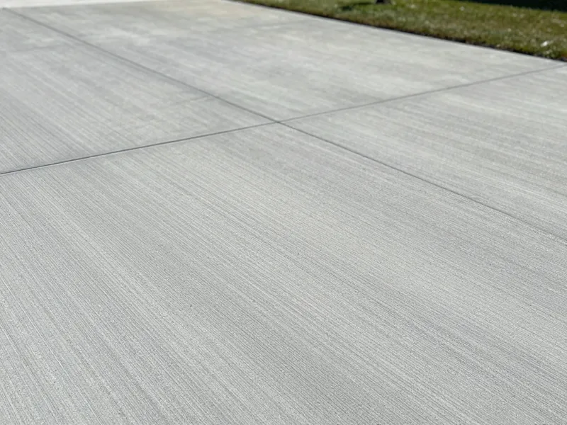 Close-up of professional concrete finish and texture